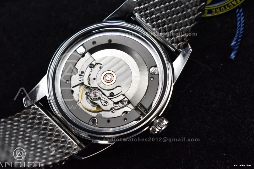 Blue and Bezel RG Dial SuperOcean BLSF A Heritage Ceramic WaterResistant 1172 SS II Bezel Mesh Bracelet 42mm Blue on 1118